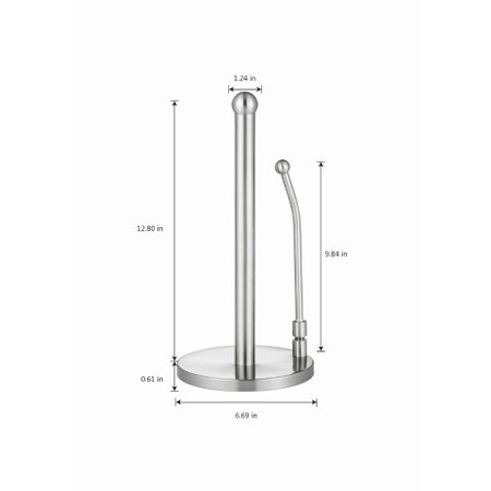 Alpine Industries Alpine Stainless Steel Paper Towel Holder, PK3 ALP433-01-3pk